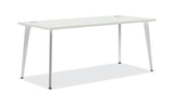 HON Voi Desk with Angled Legs Work from Home Office Furniture Solution White