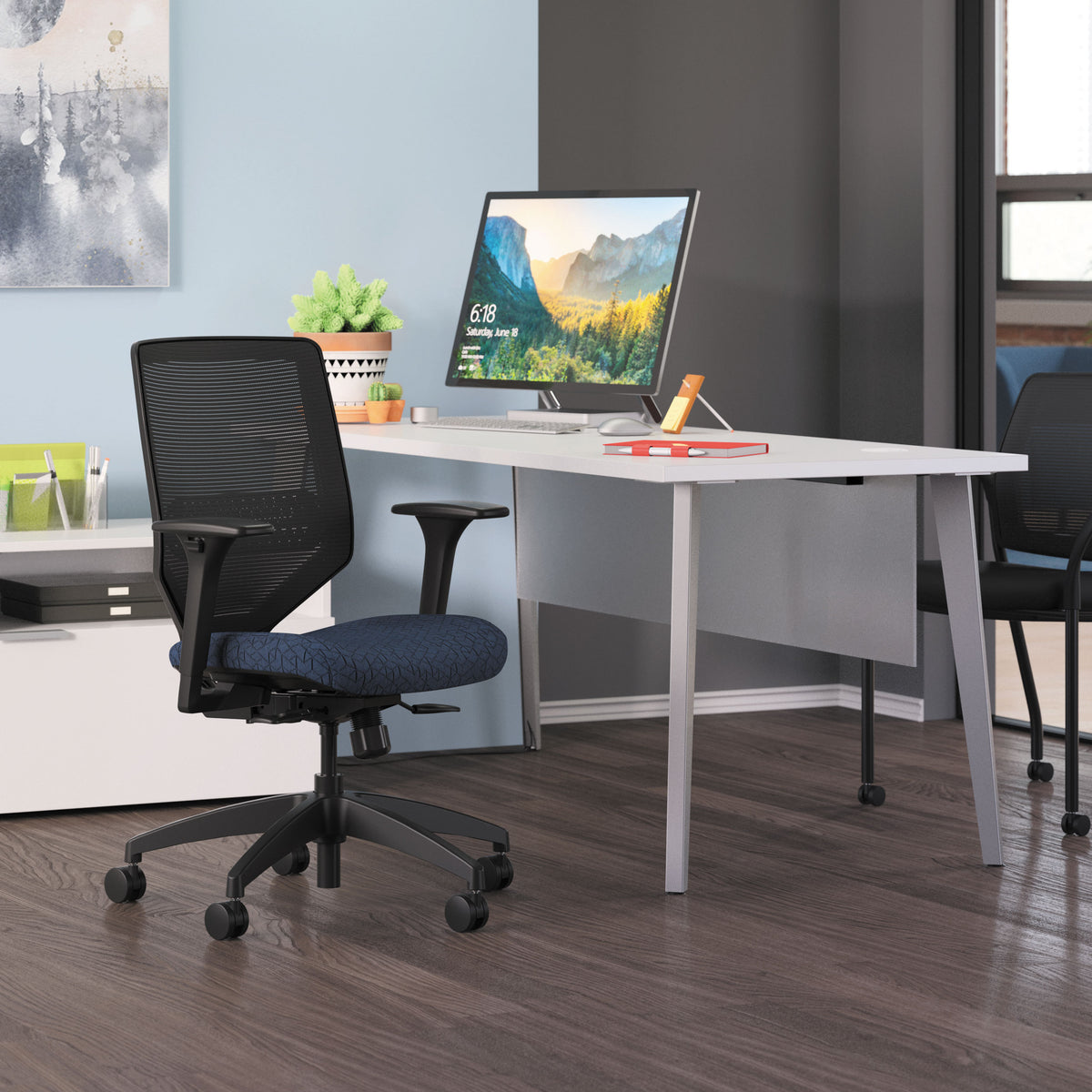 Voi Desk with Angled Legs | White Surface | 48x24 – Shop Parron Hall ...